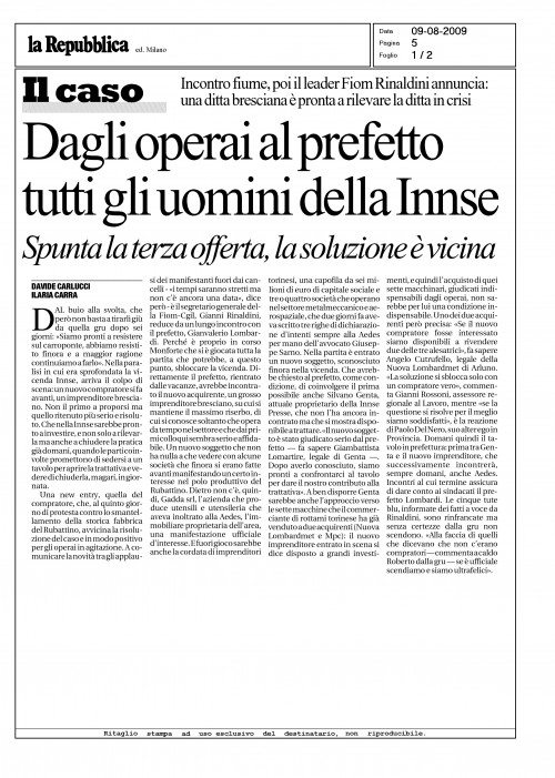 Dagli operai al prefetto