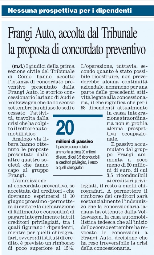 Accolta dal tribunale....